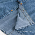 Модная мужская рубашка с коротким рукавом с джинсовым принтом индиго